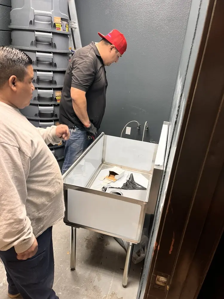 Commercial plumbing and sink installation in Sunnyvale